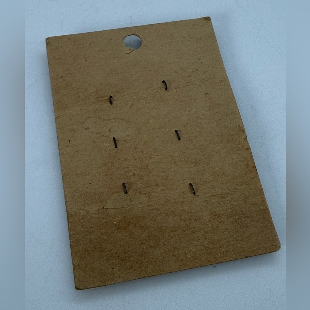 Original Dainty Vintage Go It Pearls Buttons Yellow Marbled On Card Mid Century - Picture 4 of 6